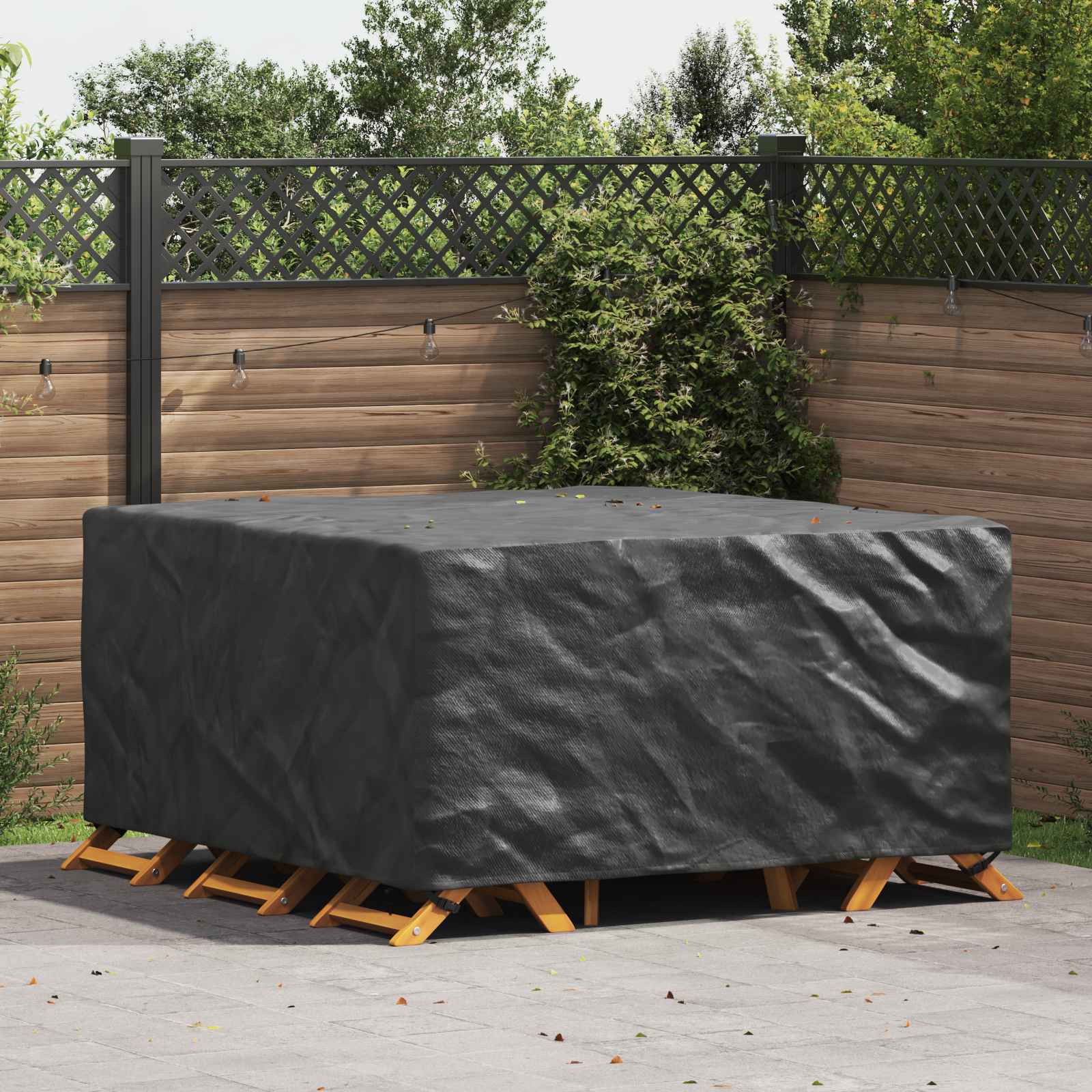 Møbelbeskyttelse Ensfarget Svart 180 X 190 X 85 Cm 420D