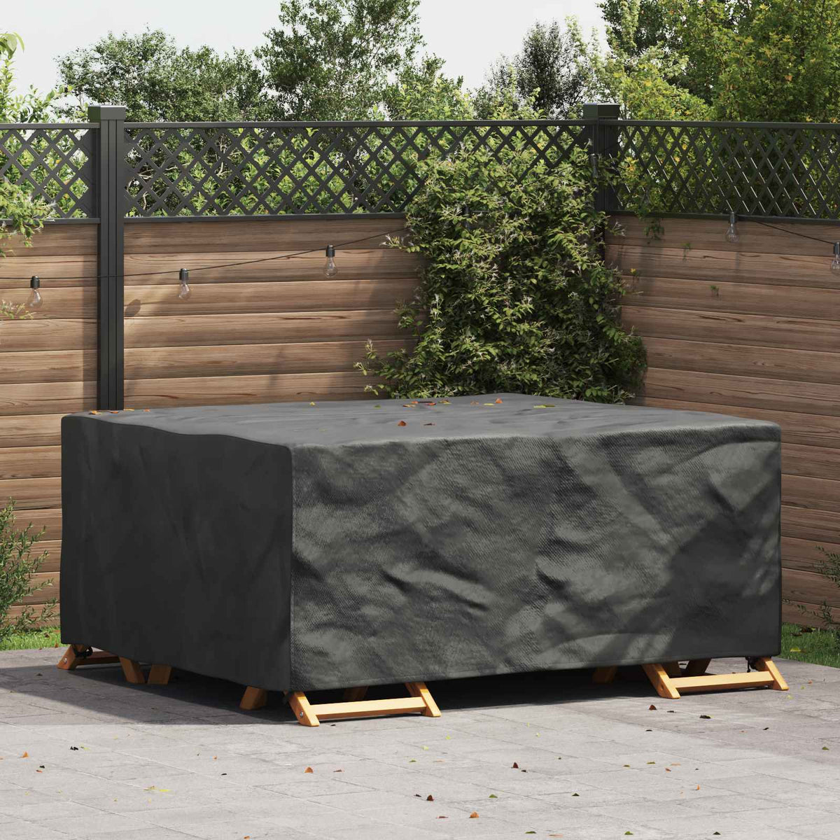 Møbelbeskyttelse Ensfarget Svart 200 X 165 X 80 Cm 420D