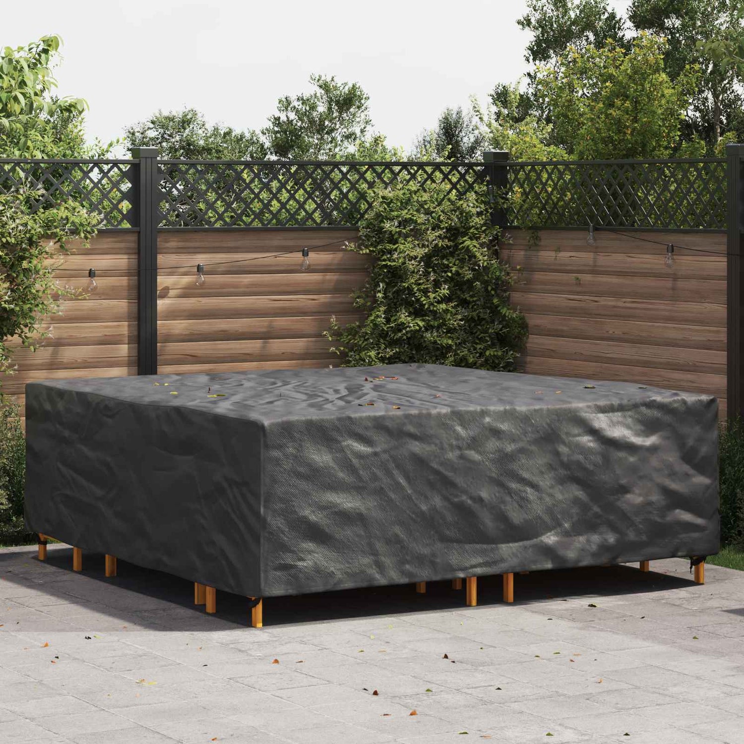 Møbelbeskyttelse Ensfarget Svart 220 X 220 X 70 Cm 210D