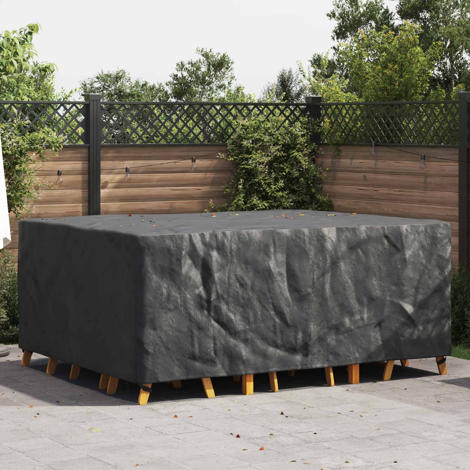 Møbelbeskyttelse Ensfarget Svart 220 X 190 X 85 Cm 600D
