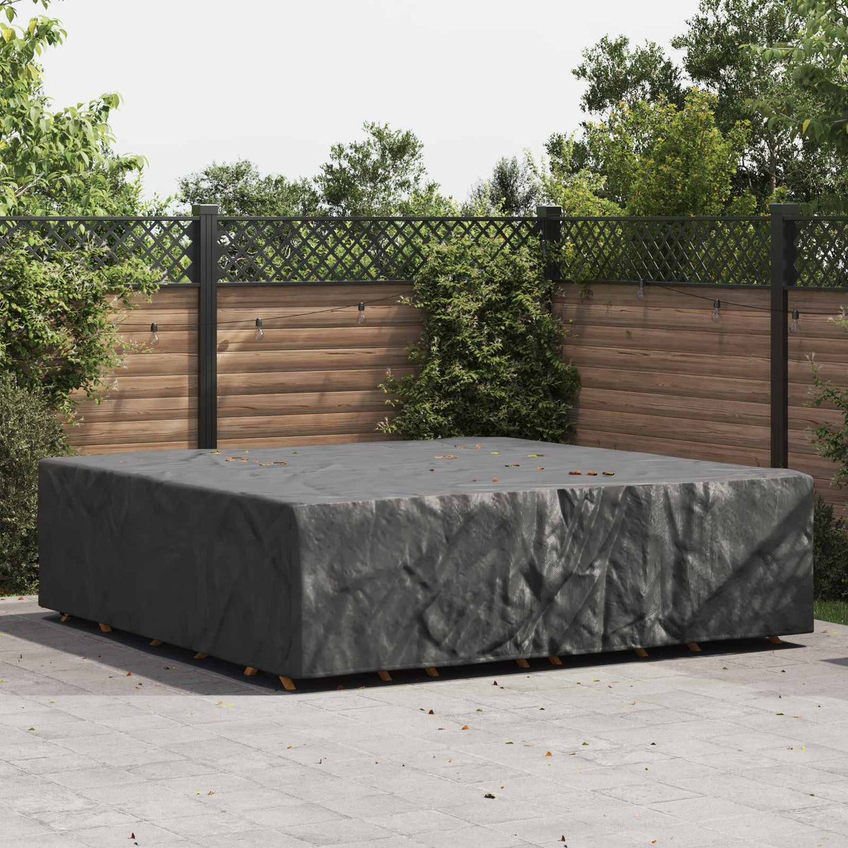 Møbelbeskyttelse Ensfarget Svart 260 X 260 X 70 Cm 210D