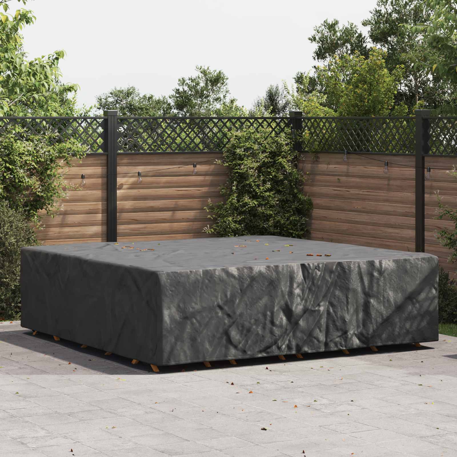Møbelbeskyttelse Ensfarget Svart 275 X 275 X 70 Cm 210D