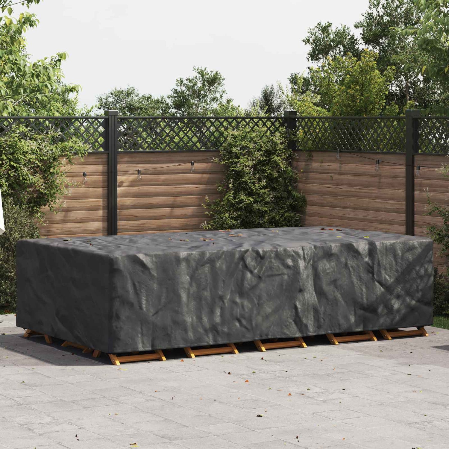 Møbelbeskyttelse Ensfarget Svart 315 X 180 X 74 Cm 210D