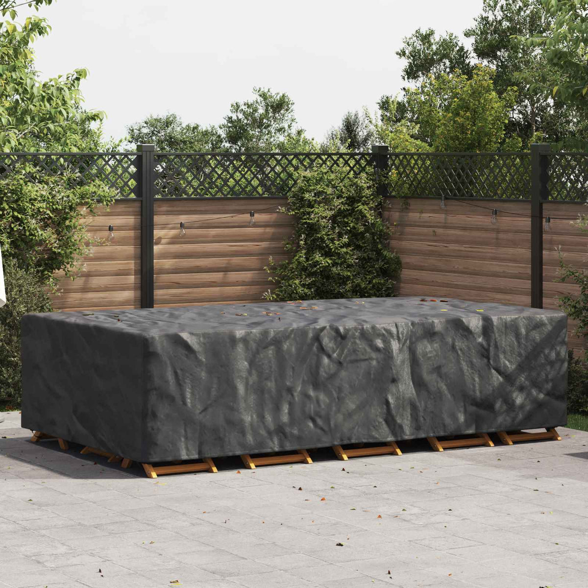 Møbelbeskyttelse Ensfarget Svart 315 X 180 X 74 Cm 420D