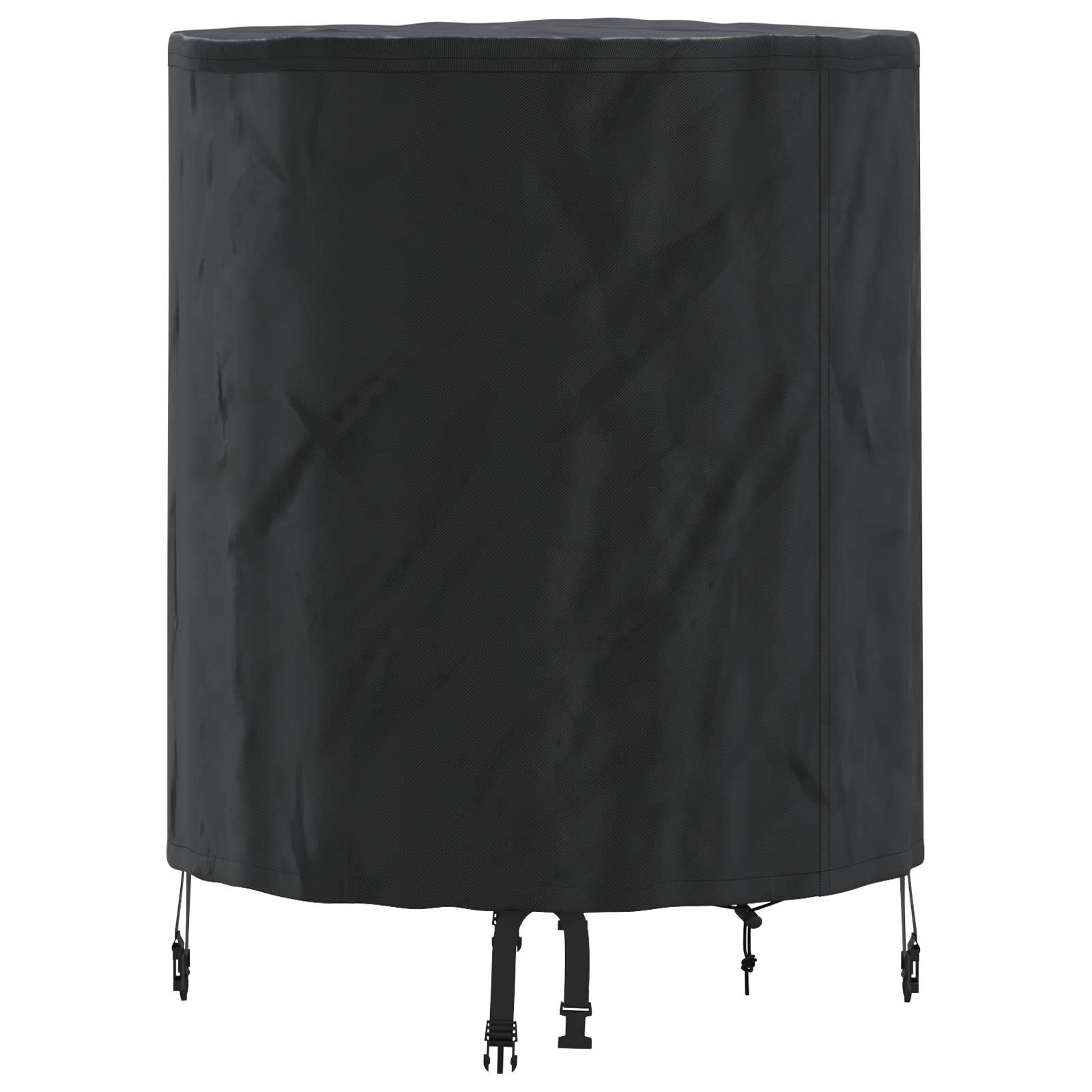 Bordduk Ensfarget Svart 62 X 62 X 70 Cm Stoff