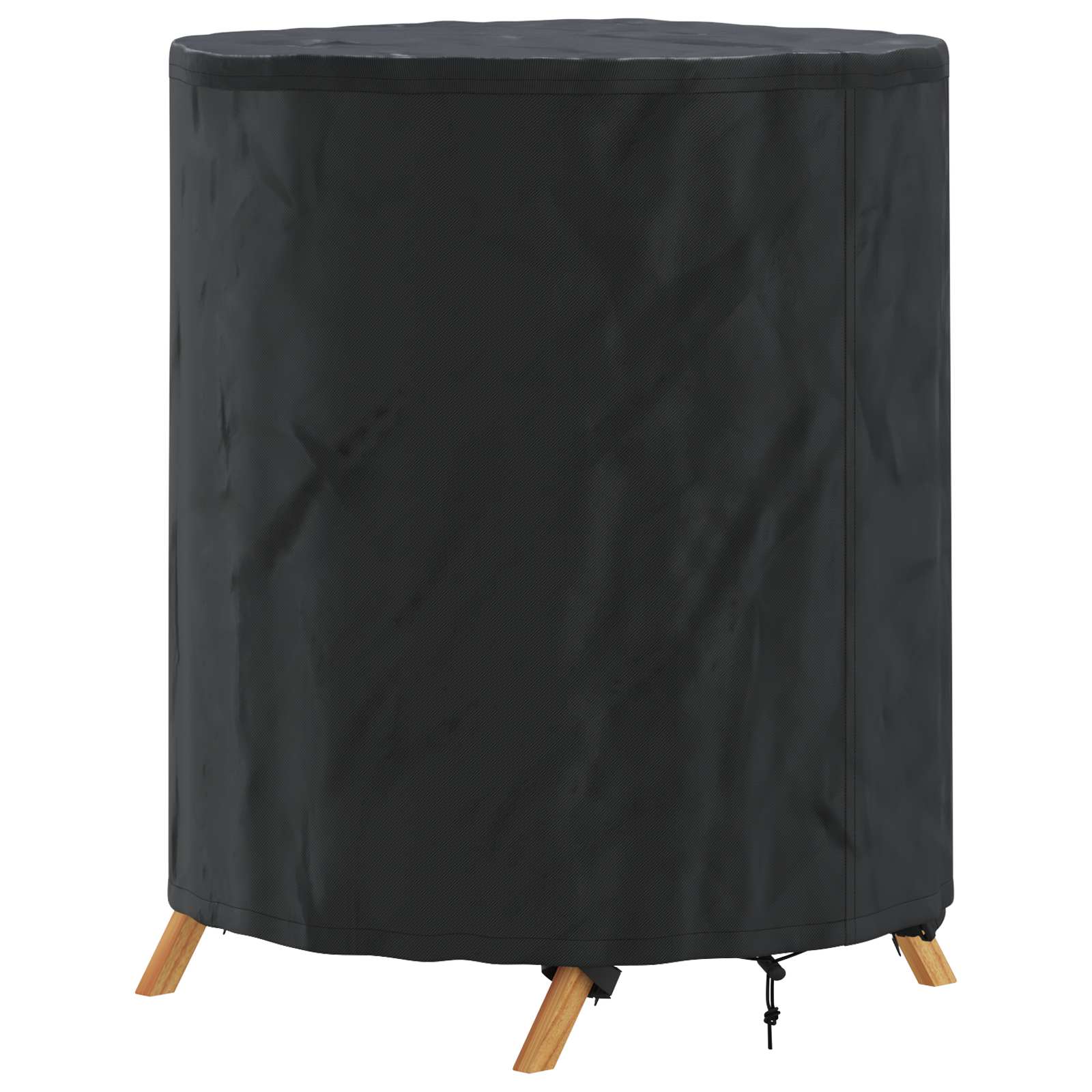 Bordduk Ensfarget Svart 62 X 62 X 70 Cm Stoff