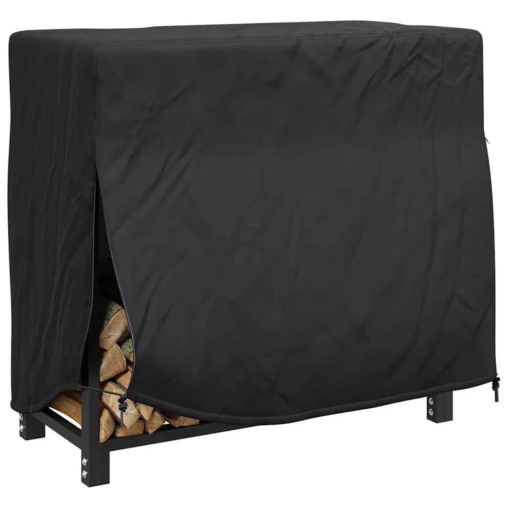 Vedstativtrekk Svart 61 X 122 X 106 Cm 210D Oxford Stoff