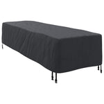 Loungerdeksel Ensfarget Svart 74 X 210 X 40 Cm Stoff