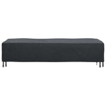 Loungerdeksel Ensfarget Svart 74 X 210 X 40 Cm Stoff