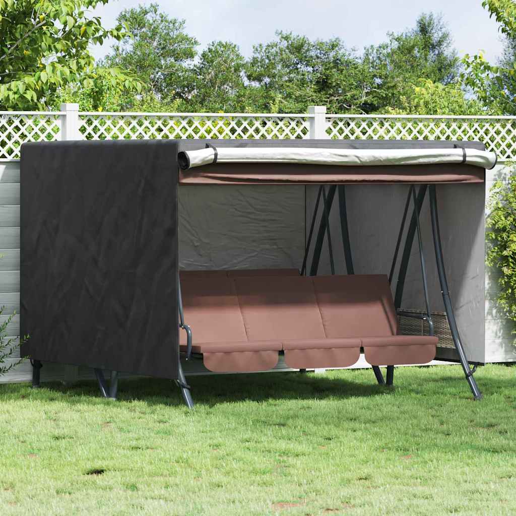 Trekk Til Utehuske Svart 250 X 250 X 160 Cm 420D Oxford Stoff