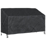 Hagebenkdeksel Svart 165 X 70 X 65 / 94 Cm 210D Oxford Stoff