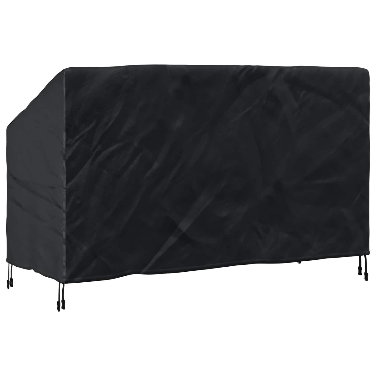 Hagebenkdeksel Svart 165 X 70 X 65 / 94 Cm 210D Oxford Stoff