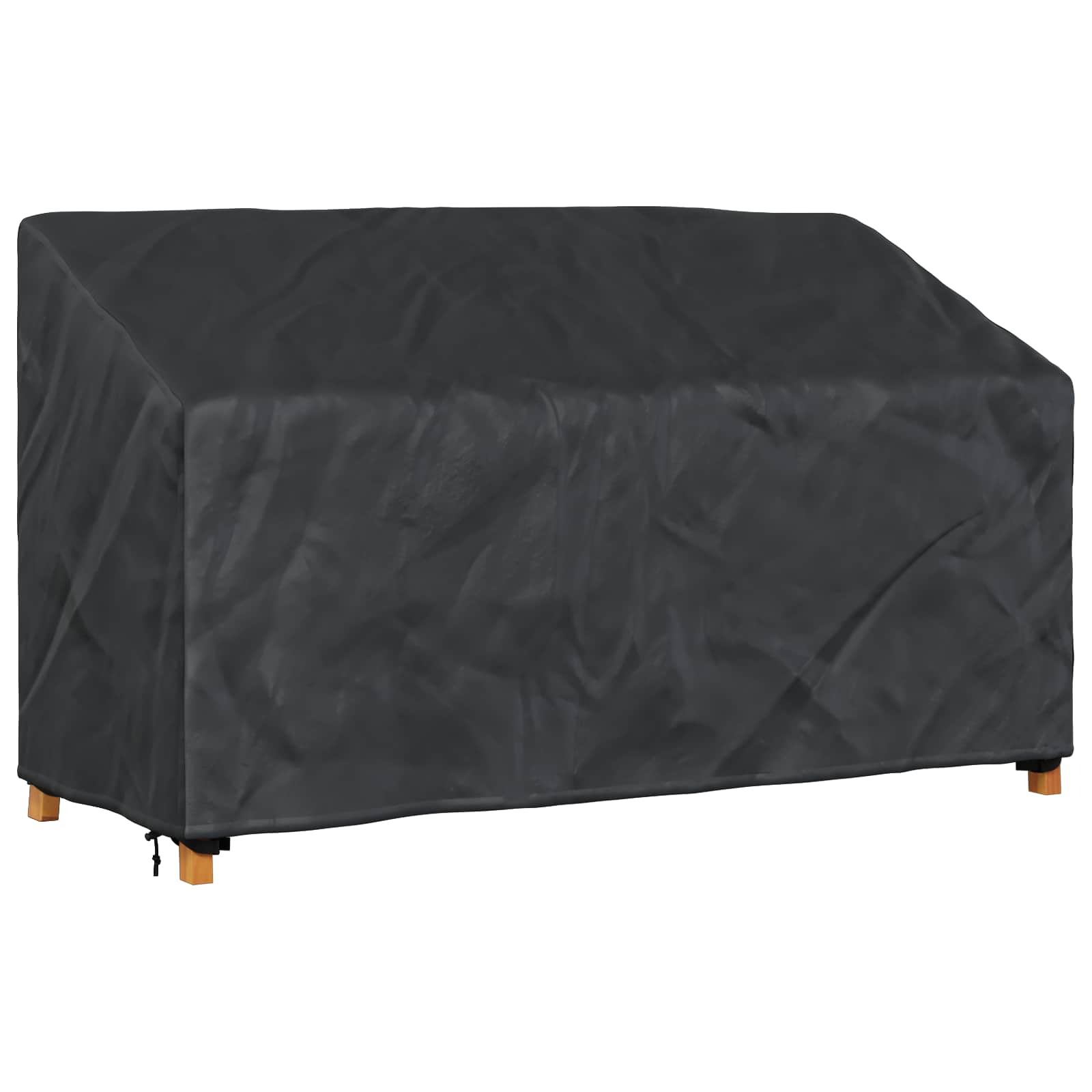 Hagebenkdeksel Svart 165 X 70 X 65 / 94 Cm 210D Oxford Stoff