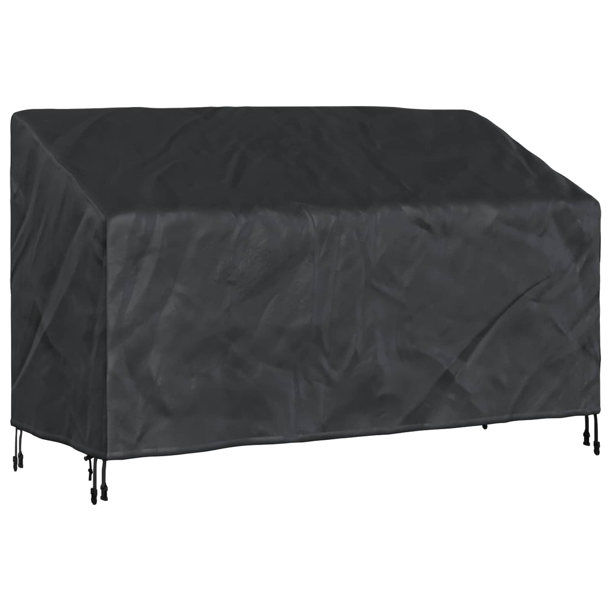 Hagebenkdeksel Svart 165 X 70 X 65 / 94 Cm 420D Oxford Stoff