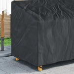 Hagebenkdeksel Svart 185 X 85 X 65 / 94 Cm 210D Oxford Stoff