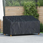 Hagebenkdeksel Svart 185 X 85 X 65 / 94 Cm 210D Oxford Stoff