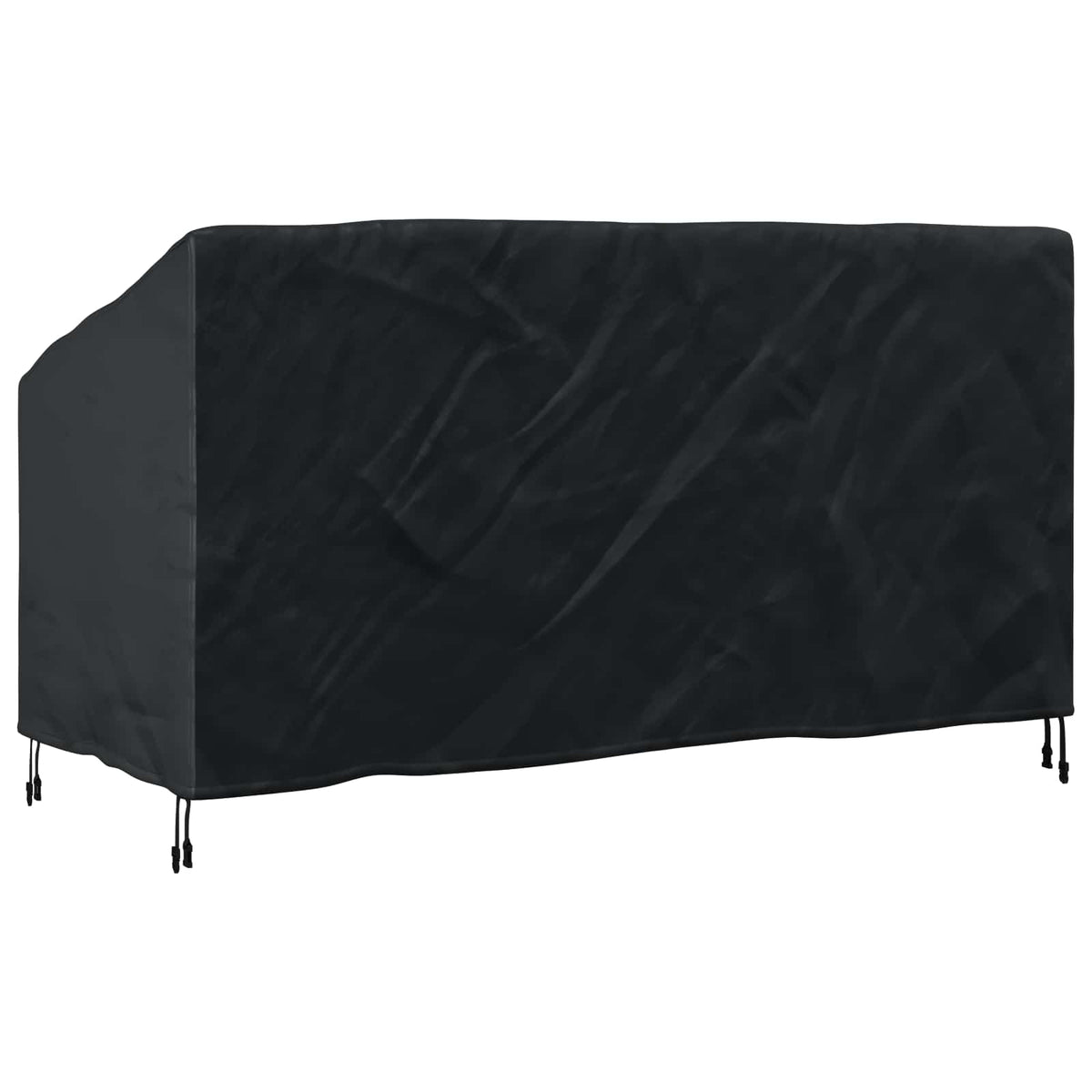 Hagebenkdeksel Svart 185 X 85 X 65 / 94 Cm 210D Oxford Stoff