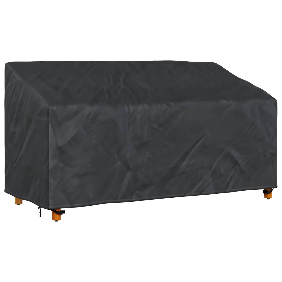 Hagebenkdeksel Svart 185 X 85 X 65 / 94 Cm 210D Oxford Stoff