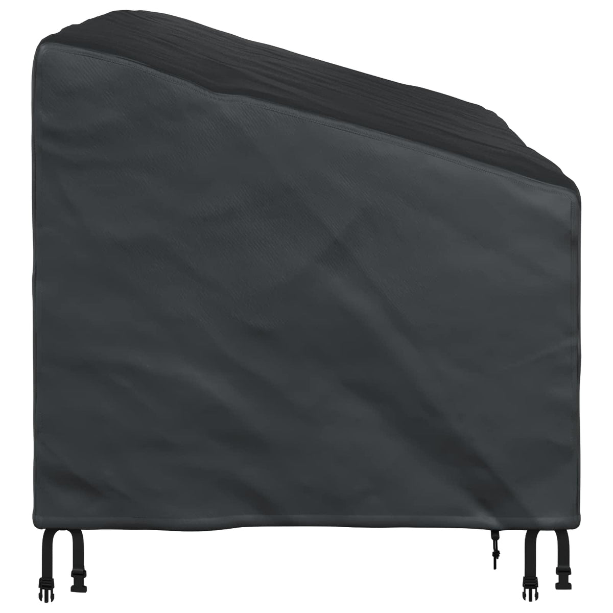 Hagebenkdeksel Svart 160 X 100 X 61 / 89 Cm 210D Oxford Stoff