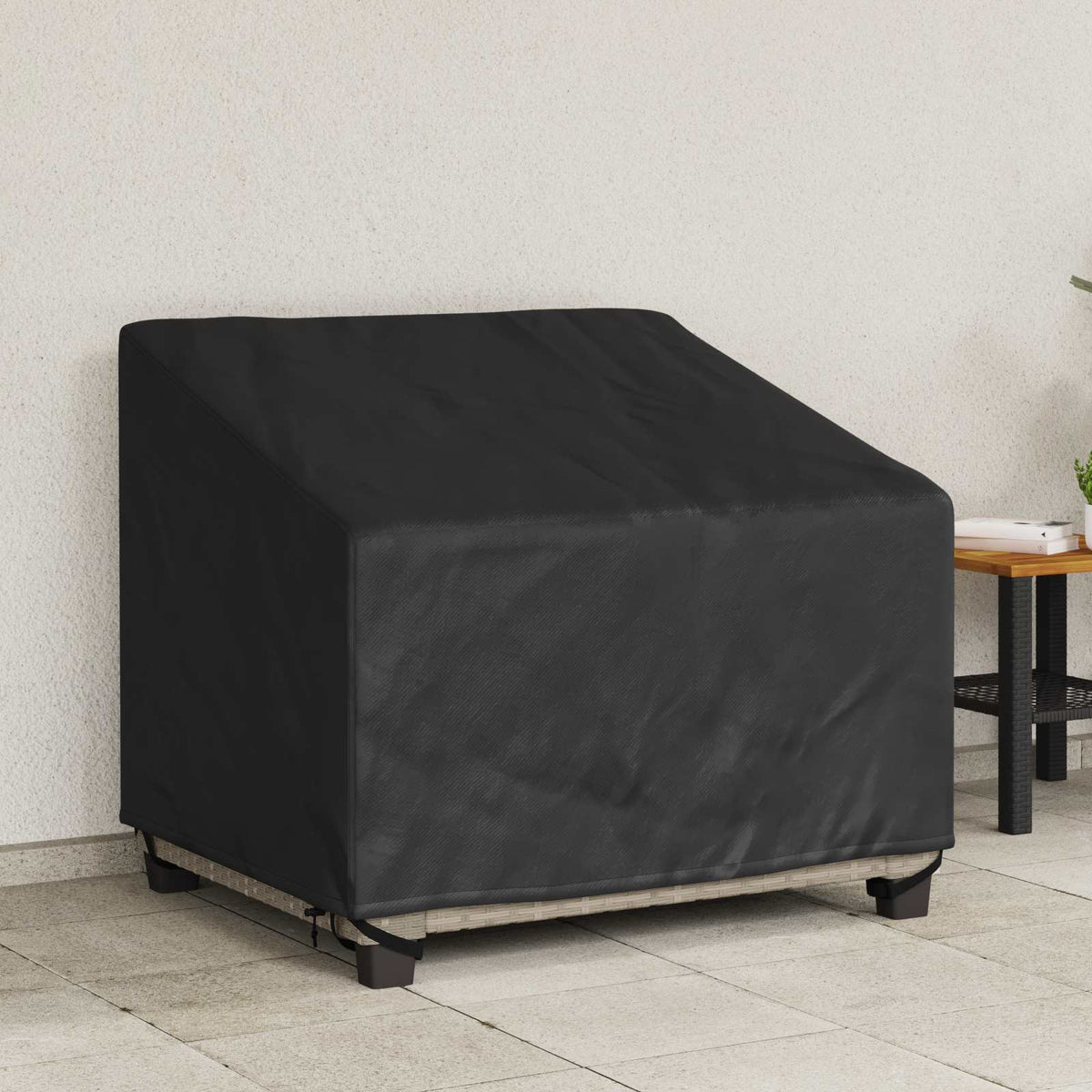 Hage Stoltrekk Svart 96 X 79 X 74 Cm 210D Oxford Stoff