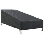 Utemøbelbeskyttelse Svart 195 X 76 X 82 Cm 210D Oxford Stoff
