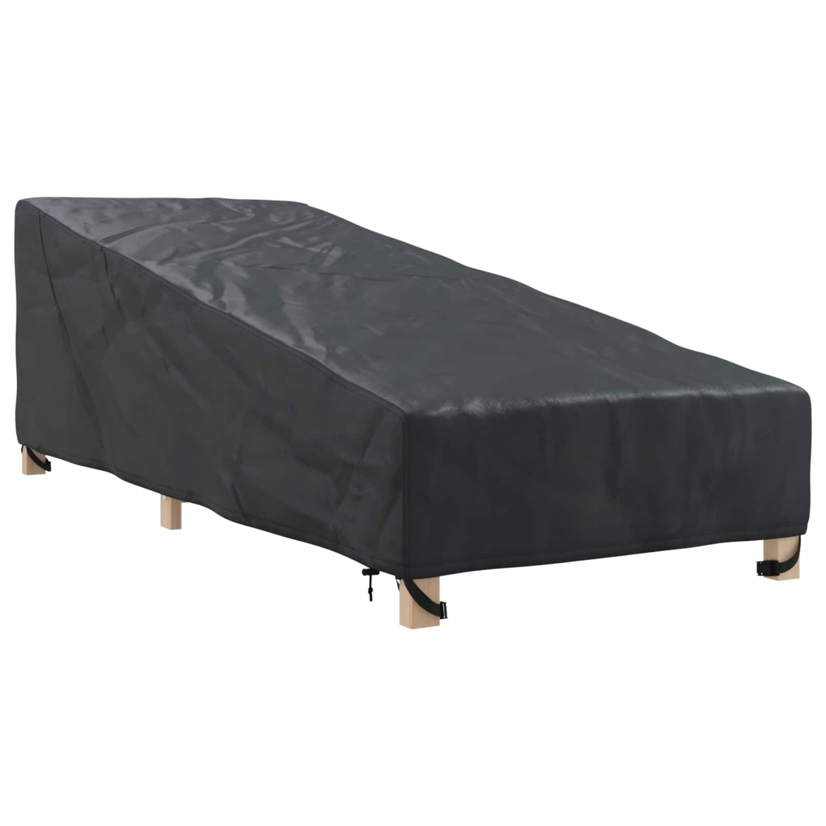 Utemøbelbeskyttelse Svart 195 X 76 X 82 Cm 210D Oxford Stoff