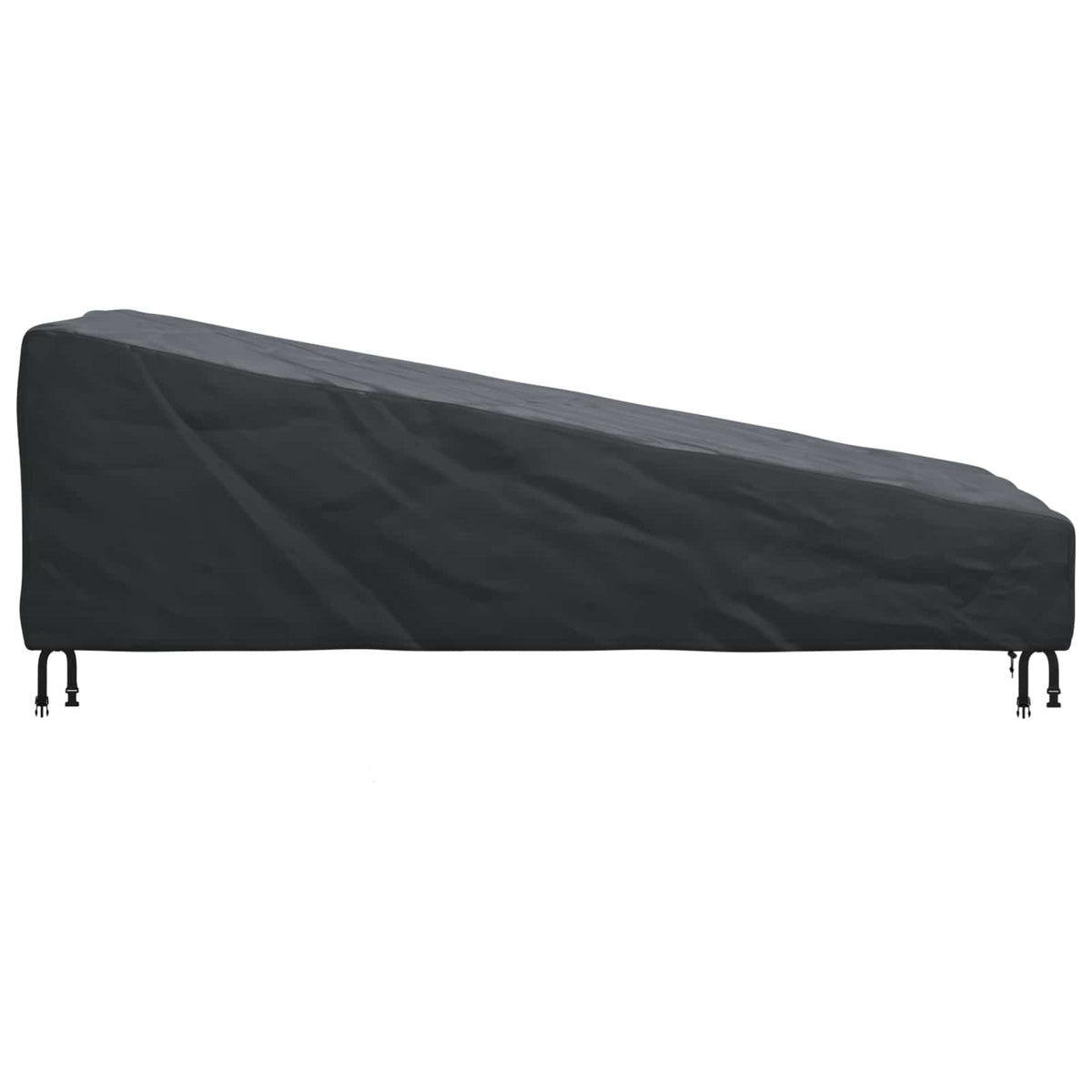 Utemøbelbeskyttelse Svart 195 X 76 X 82 Cm 210D Oxford Stoff