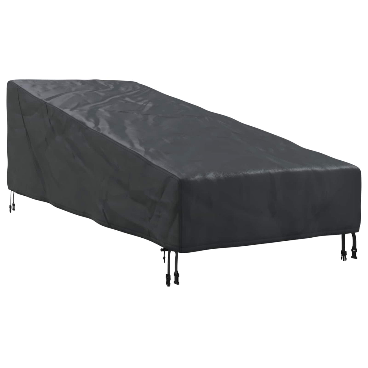 Utemøbelbeskyttelse Svart 203 X 81 X 63 Cm 210D Oxford Stoff