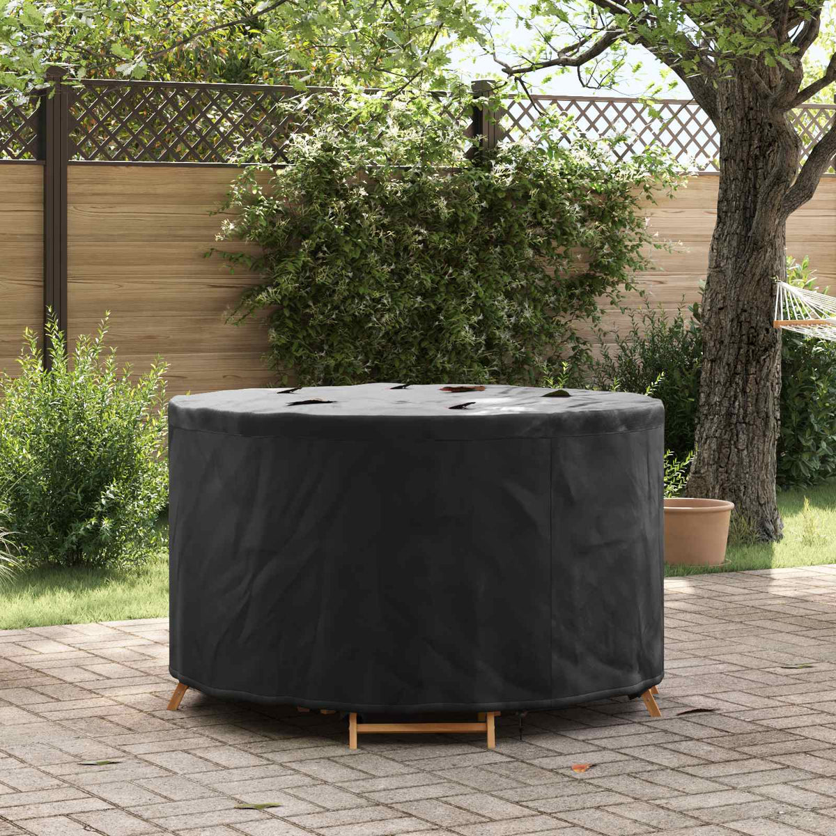 Møbelbeskyttelse Svart 102 X 102 X 71 Cm 210D Oxford Stoff