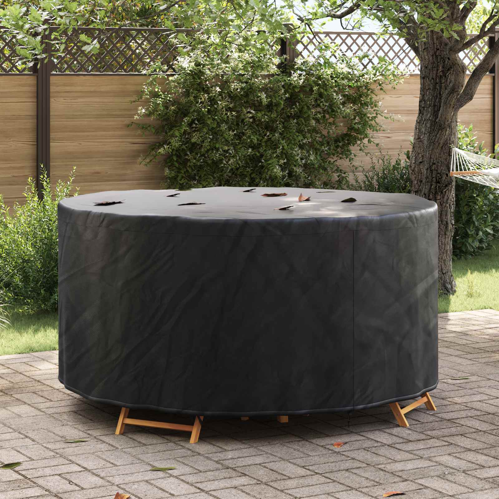Møbelbeskyttelse Svart 182 X 182 X 85 Cm 210D Oxford Stoff