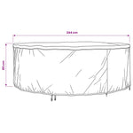 Møbelbeskyttelse Svart 244 X 244 X 85 Cm 210D Oxford Stoff