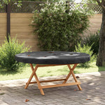 Utendørs Bordtrekk Svart 122 X 122 X 10 Cm 210D Oxford Stoff