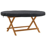 Utendørs Bordtrekk Svart 122 X 122 X 10 Cm 210D Oxford Stoff