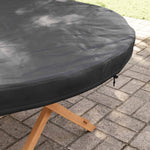 Utendørs Bordtrekk Svart 142 X 142 X 10 Cm 210D Oxford Stoff