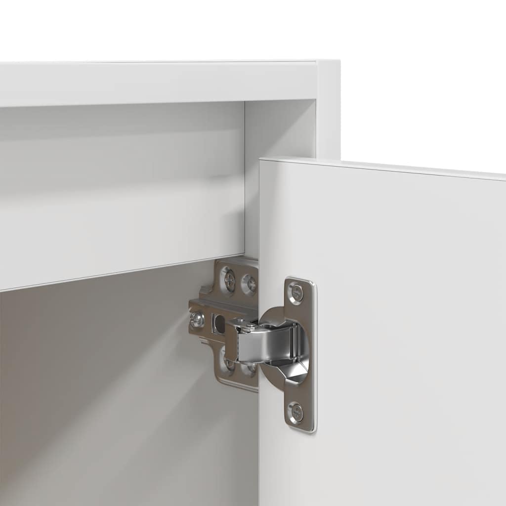 Veggmontert Nattbord 2 Stk Hvit 38X34X40 Cm