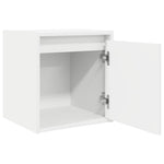 Veggmontert Nattbord 2 Stk Hvit 38X34X40 Cm