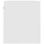 Veggmontert Nattbord 2 Stk Hvit 38X34X40 Cm