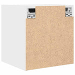 Veggmontert Nattbord 2 Stk Hvit 38X34X40 Cm