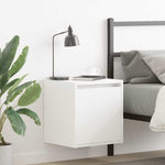 Veggmontert Nattbord 2 Stk Hvit 38X34X40 Cm