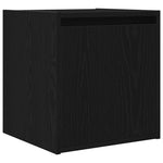 Veggmontert Nattbord Svart 38X34X40 Cm