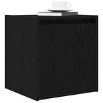 Veggmontert Nattbord Svart 38X34X40 Cm