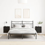 Veggmontert Nattbord 2 Stk Svart 38X34X40 Cm