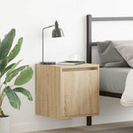 Veggmontert Nattbord Sonoma Eik 38X34X40 Cm