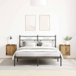 Veggmonterte Nattbord 2 Stk Gammelt Tre 38X34X40 Cm
