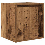 Veggmonterte Nattbord 2 Stk Gammelt Tre 38X34X40 Cm