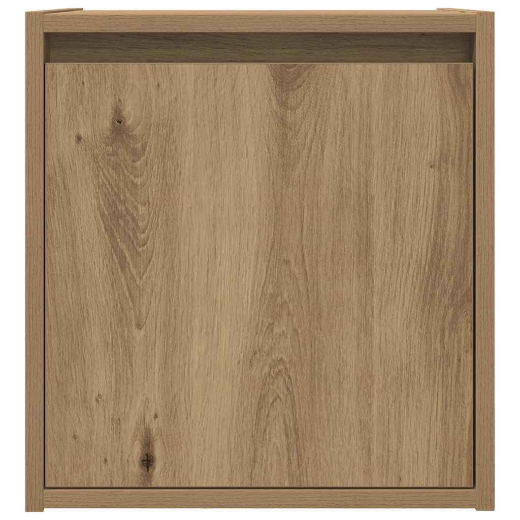 Veggmonterte Nattbord 2 Stk Artisan Eik 38X34X40 Cm