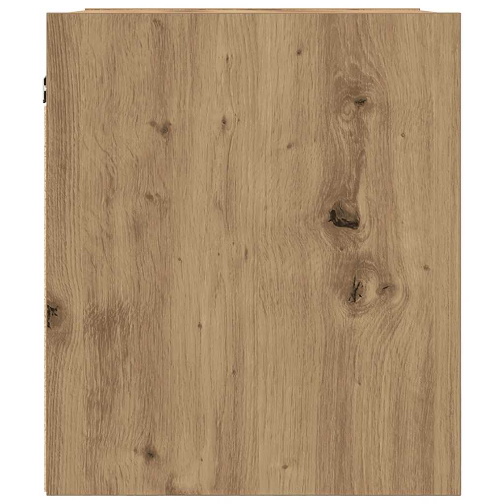 Veggmonterte Nattbord 2 Stk Artisan Eik 38X34X40 Cm