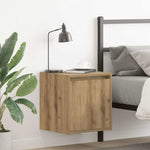 Veggmonterte Nattbord 2 Stk Artisan Eik 38X34X40 Cm