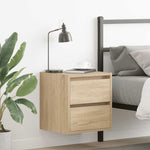 Veggmontert Nattbord Sonoma Eik 38X34X40 Cm