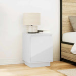 Nattskap Med Led-Lys Hvit 38X34X50 Cm